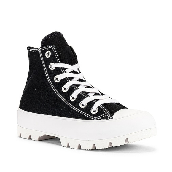 Converse Shoes - Chuck Taylor All Star Lugged Hi Sneaker in Black & White